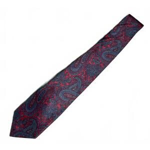 Men's Burt Pulitzer Paisley Patterned Silk Neck Tie